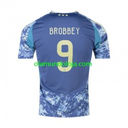 Camisola AFC Ajax Brian Brobbey 9 Homem Equipamento Segundo 2024-2025 Manga Curta